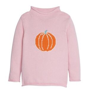 NWT Little English Pink Pumpkin Rollneck Sweater Halloween